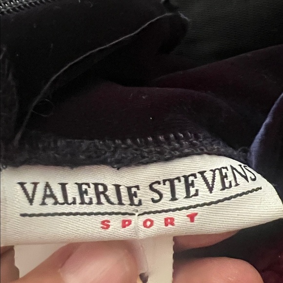 Vintage Valerie Stevens Sport Velvet Maxi Dress Navy Blue Long Sleeve 90s Goth M - Picture 6 of 11